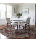 Addison Chantille ACN743-Burgundy 8 ft. X 8 ft. Round Rug