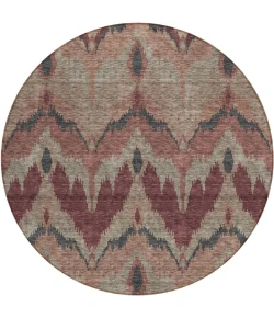 Addison Chantille ACN743-Burgundy 8 ft. X 8 ft. Round Rug
