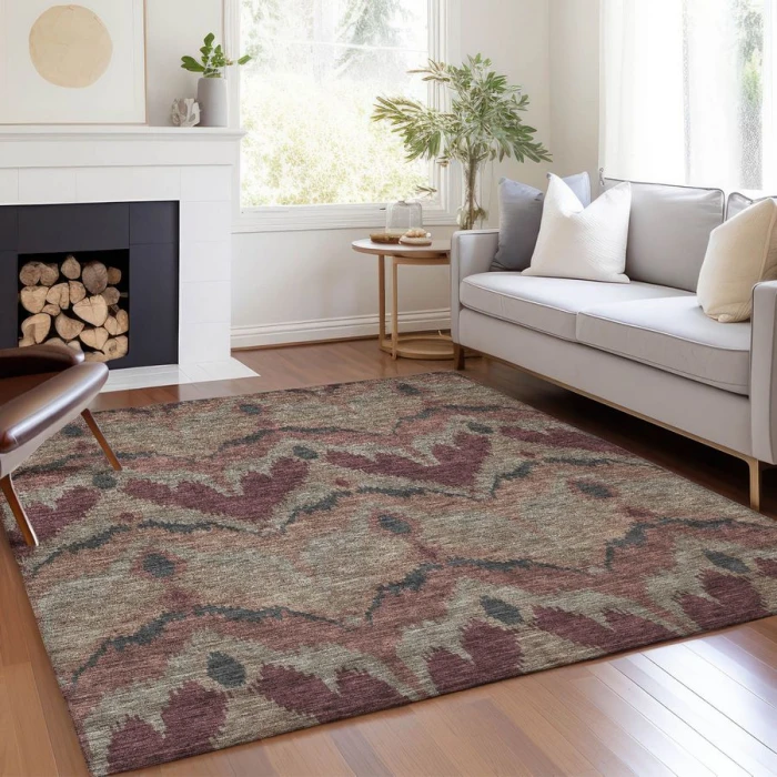 Addison Chantille ACN743-Burgundy 10 ft. X 14 ft. Rectangle Rug