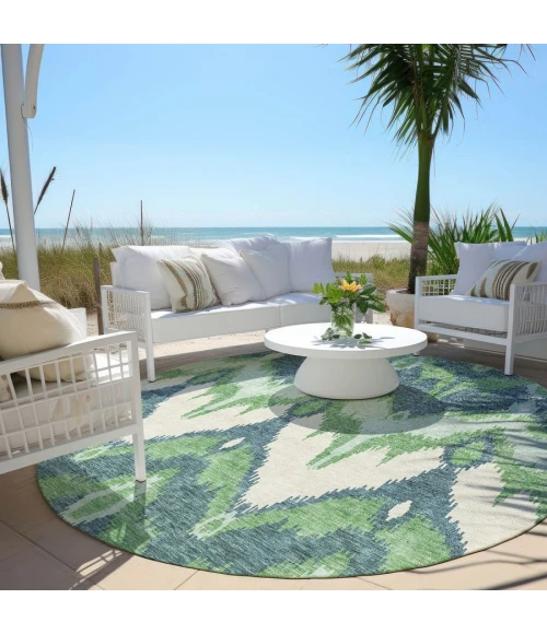 Addison Chantille ACN743-Green 8 ft. X 8 ft. Round Rug