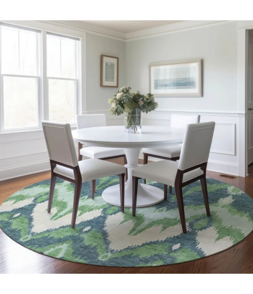 Addison Chantille ACN743-Green 8 ft. X 8 ft. Round Rug
