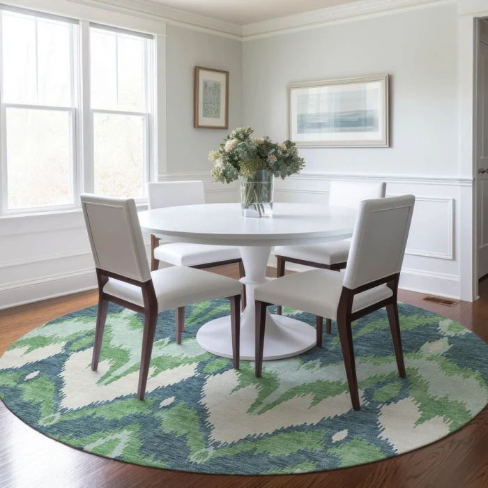 Addison Chantille ACN743-Green 8 ft. X 8 ft. Round Rug