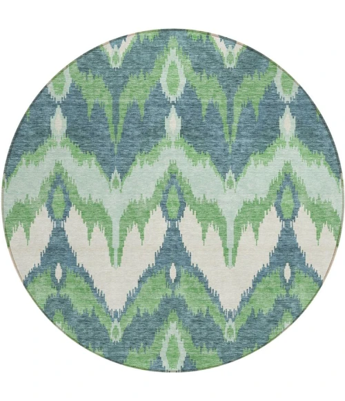 Addison Chantille ACN743-Green 8 ft. X 8 ft. Round Rug