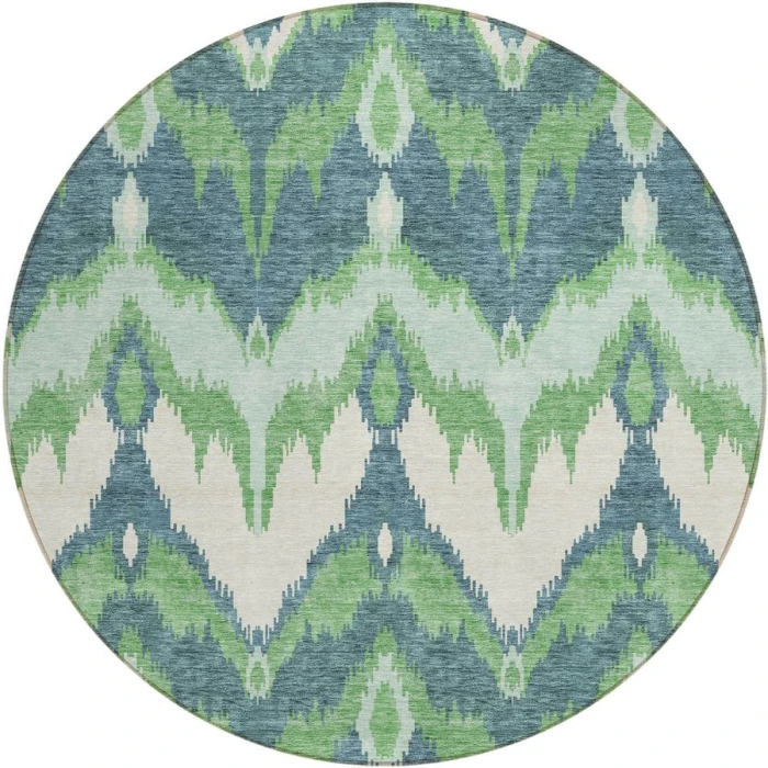 Addison Chantille ACN743-Green 8 ft. X 8 ft. Round Rug