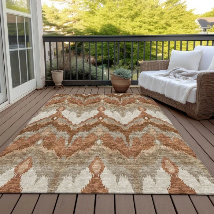Addison Chantille ACN743-Paprika 5 ft. X 7 ft. 6 in. Rectangle Rug
