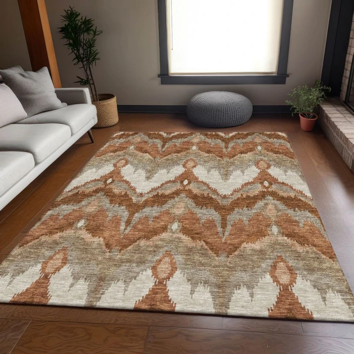 Addison Chantille ACN743-Paprika 5 ft. X 7 ft. 6 in. Rectangle Rug