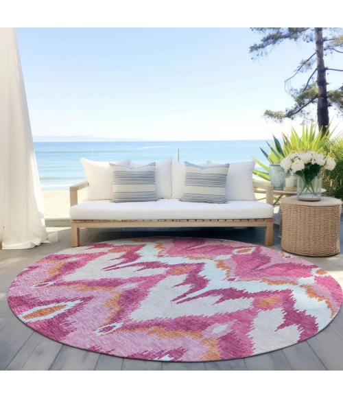 Addison Chantille ACN743-Pink 8 ft. X 8 ft. Round Rug