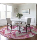 Addison Chantille ACN743-Pink 8 ft. X 8 ft. Round Rug