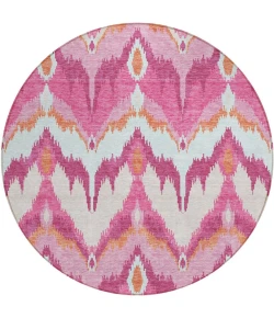 Addison Chantille ACN743-Pink 8 ft. X 8 ft. Round Rug