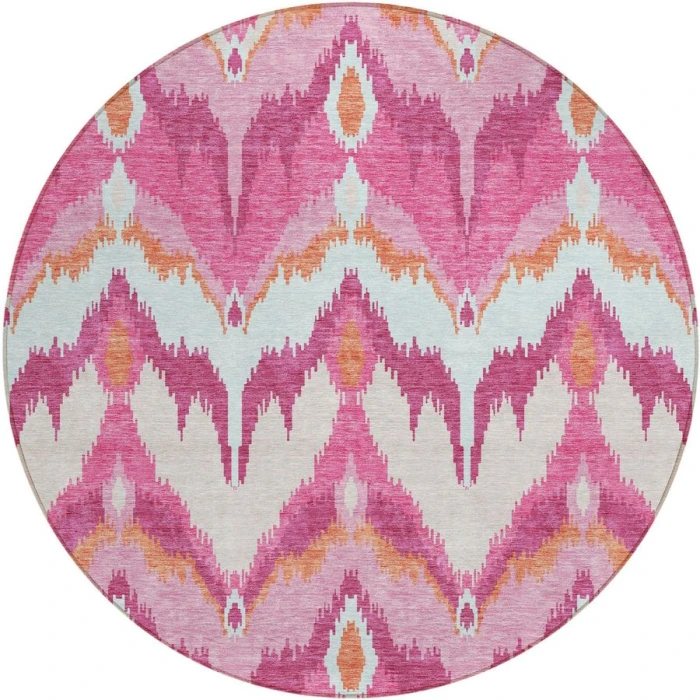 Addison Chantille ACN743-Pink 8 ft. X 8 ft. Round Rug