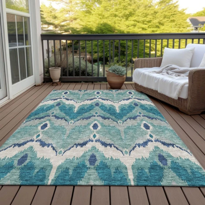 Addison Chantille ACN743-Teal 8 ft. X 10 ft. Rectangle Rug