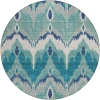 Addison Chantille ACN743-Teal 8 ft. X 8 ft. Round Rug