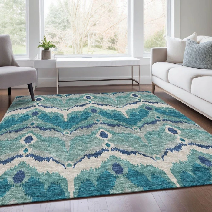 Addison Chantille ACN743-Teal 8 ft. X 10 ft. Rectangle Rug