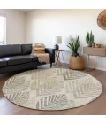 Addison Chantille ACN744-Beige 8 ft. X 8 ft. Round Rug
