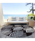 Addison Chantille ACN744-Black 8 ft. X 8 ft. Round Rug