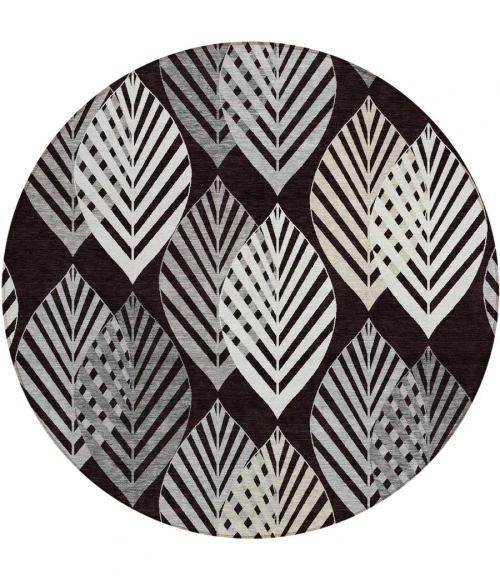 Addison Chantille ACN744-Black 8 ft. X 8 ft. Round Rug