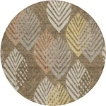 Addison Chantille ACN744-Chocolate 8 ft. X 8 ft. Round Rug