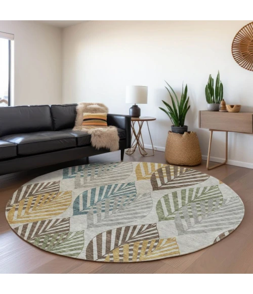 Addison Chantille ACN744-Gray 8 ft. X 8 ft. Round Rug