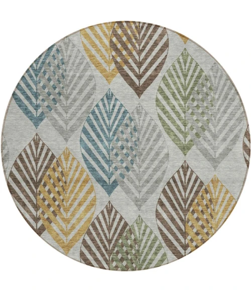 Addison Chantille ACN744-Gray 8 ft. X 8 ft. Round Rug