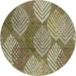 Addison Chantille ACN744-Olive 8 ft. X 8 ft. Round Rug