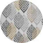 Addison Chantille ACN744-Silver 8 ft. X 8 ft. Round Rug