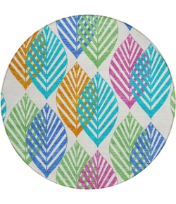 Addison Chantille ACN744-White 8 ft. X 8 ft. Round Rug