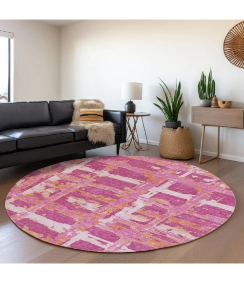 Addison Chantille ACN745-Blush 8 ft. X 8 ft. Round Rug