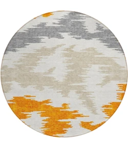 Addison Chantille ACN746-Orange 8 ft. X 8 ft. Round Rug