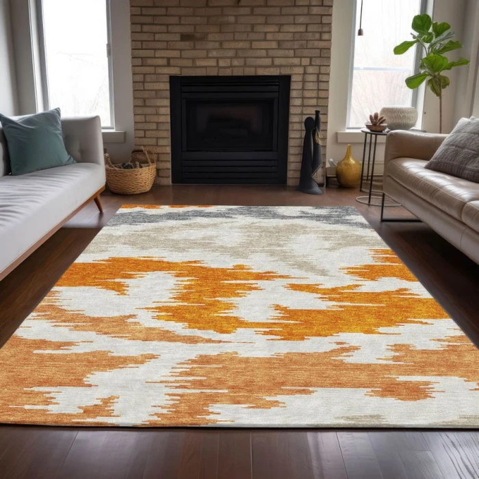 Addison Chantille ACN746-Orange 8 ft. X 10 ft. Rectangle Rug