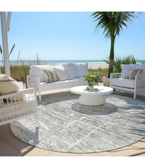 Addison Chantille ACN747-Silver 8 ft. X 8 ft. Round Rug