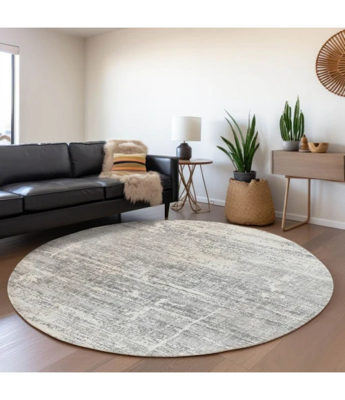 Addison Chantille ACN747-Silver 8 ft. X 8 ft. Round Rug