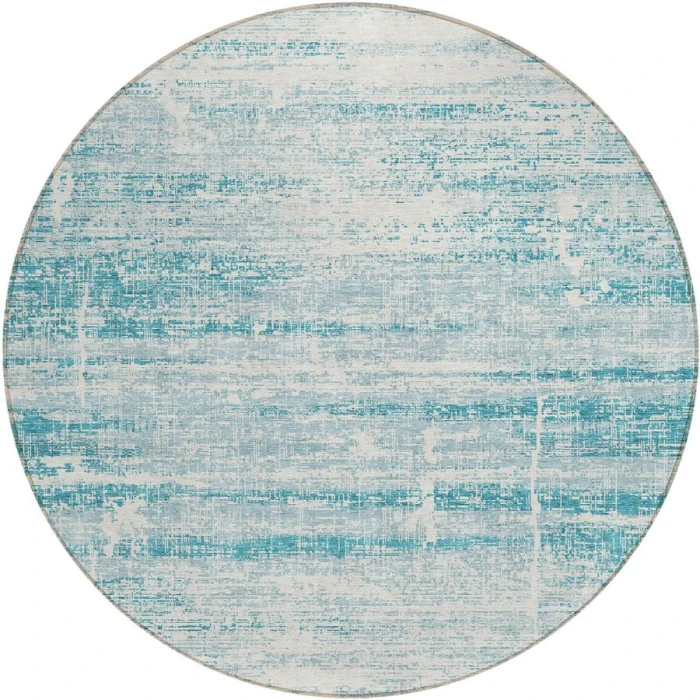 Addison Chantille ACN747-Teal 8 ft. X 8 ft. Round Rug