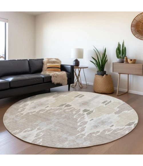 Addison Chantille ACN748-Ivory 8 ft. X 8 ft. Round Rug