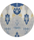 Addison Chantille ACN748-Navy 8 ft. X 8 ft. Round Rug