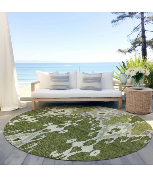 Addison Chantille ACN748-Olive 8 ft. X 8 ft. Round Rug