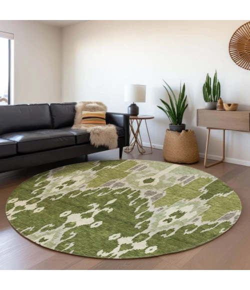 Addison Chantille ACN748-Olive 8 ft. X 8 ft. Round Rug