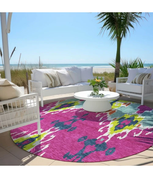 Addison Chantille ACN748-Pink 8 ft. X 8 ft. Round Rug