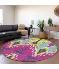 Addison Chantille ACN748-Pink 8 ft. X 8 ft. Round Rug
