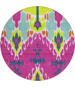 Addison Chantille ACN748-Pink 8 ft. X 8 ft. Round Rug