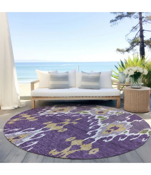 Addison Chantille ACN748-Purple 8 ft. X 8 ft. Round Rug
