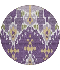 Addison Chantille ACN748-Purple 8 ft. X 8 ft. Round Rug