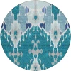 Addison Chantille ACN748-Teal 8 ft. X 8 ft. Round Rug