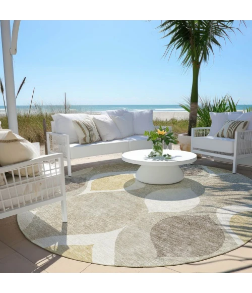 Addison Chantille ACN749-Beige 8 ft. X 8 ft. Round Rug