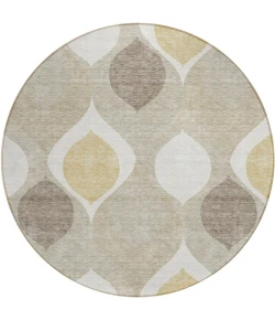 Addison Chantille ACN749-Beige 8 ft. X 8 ft. Round Rug