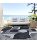 Addison Chantille ACN749-Black 8 ft. X 8 ft. Round Rug