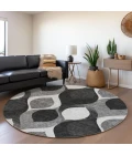 Addison Chantille ACN749-Black 8 ft. X 8 ft. Round Rug