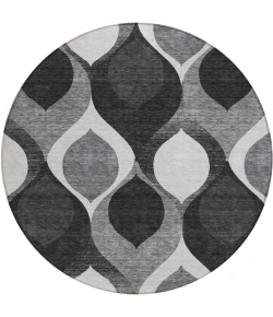 Addison Chantille ACN749-Black 8 ft. X 8 ft. Round Rug
