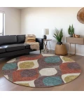 Addison Chantille ACN749-Brown 8 ft. X 8 ft. Round Rug