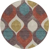 Addison Chantille ACN749-Brown 8 ft. X 8 ft. Round Rug