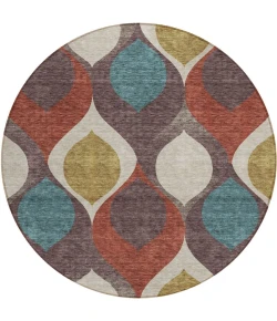 Addison Chantille ACN749-Brown 8 ft. X 8 ft. Round Rug